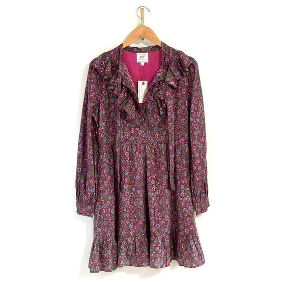 NWT Banjanan Mini Long-Sleeve Floral Liberty Dress - Picture 2 of 7